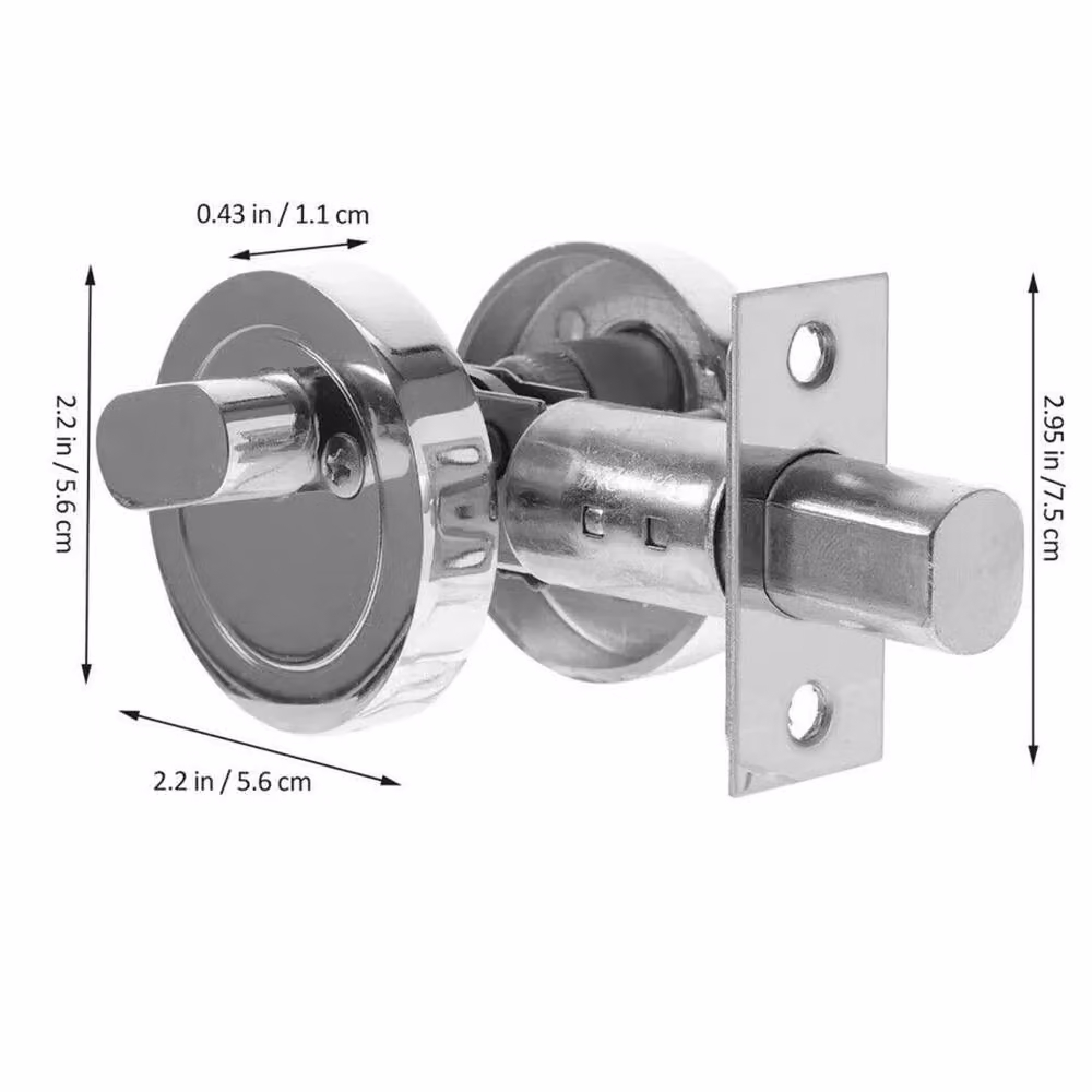 Nordara Single Keyed Deadbolt Lock for Bedroom Entry Doors in Silver Zinc Alloy – 2