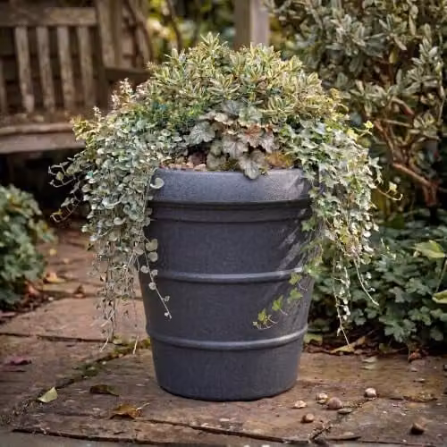 Trifibre Classic Roto Moulded Planter in Grey, 66cm Diameter – 1