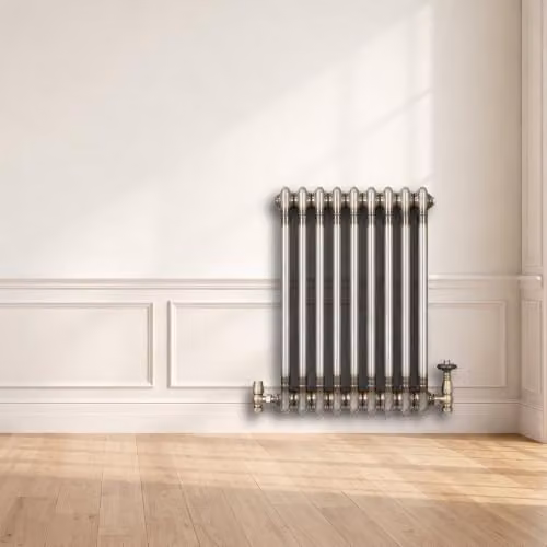 Monster Shop Traditional 2 Column Carbon Steel Radiator in Grey/Silver, W/H: 60.0 x 42.5 cm – 3