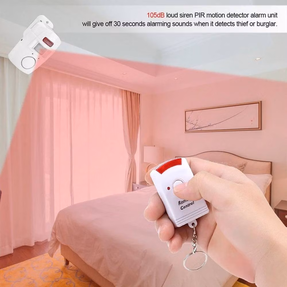 FLAVORA Wireless Intelligent PIR Motion Detector Security Alert Alarm in White – 3