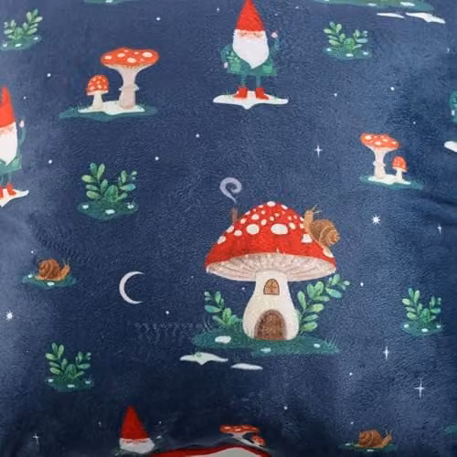 Something Different Wholesale Gnome Sweet Gnome Square Cushion in Blue, 35 x 35 cm – 2