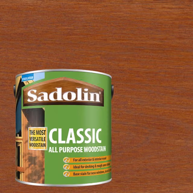 Sadolin Classic All Purpose Woodstain in Red Cedar, Matt, 5 l