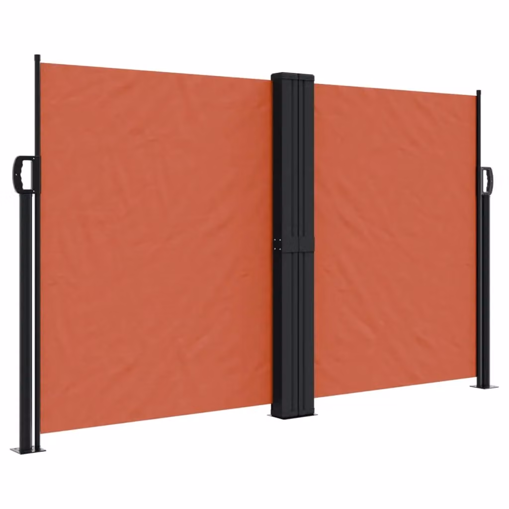 Berkfield Home Retractable Side Awning in Orange Polyester, W/H: 140 x 600 cm – 2