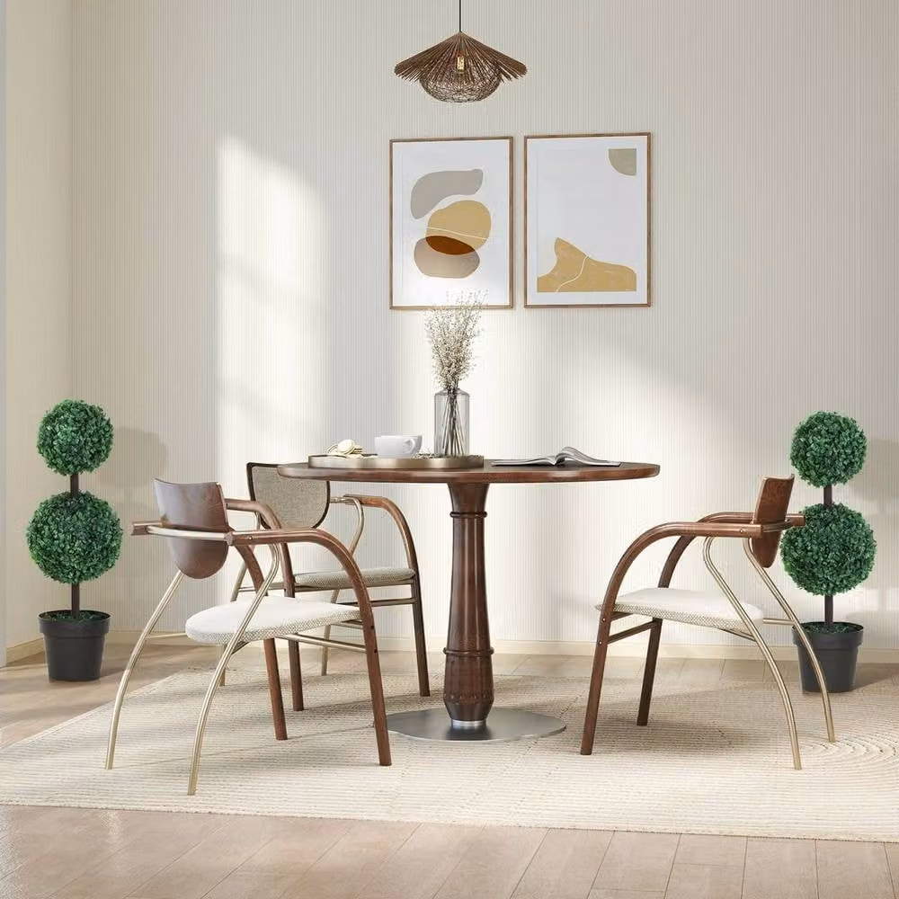 EONLION 2 Piece Green Artificial Double Ball Trees – 3