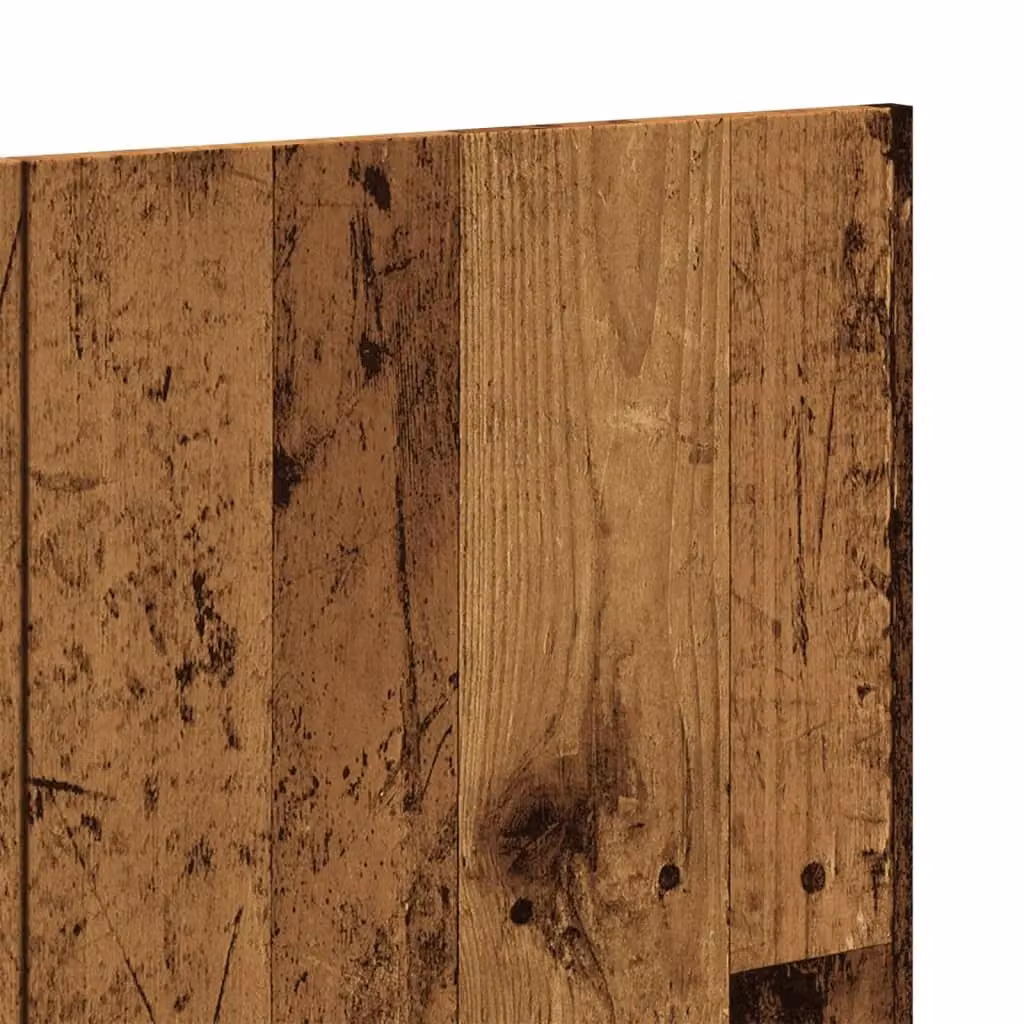 Berkfield Home Classic Wall Mount Headboard in Old Wood Brown, W: 240 cm, D: 1.5 cm, H: 80 cm – 3