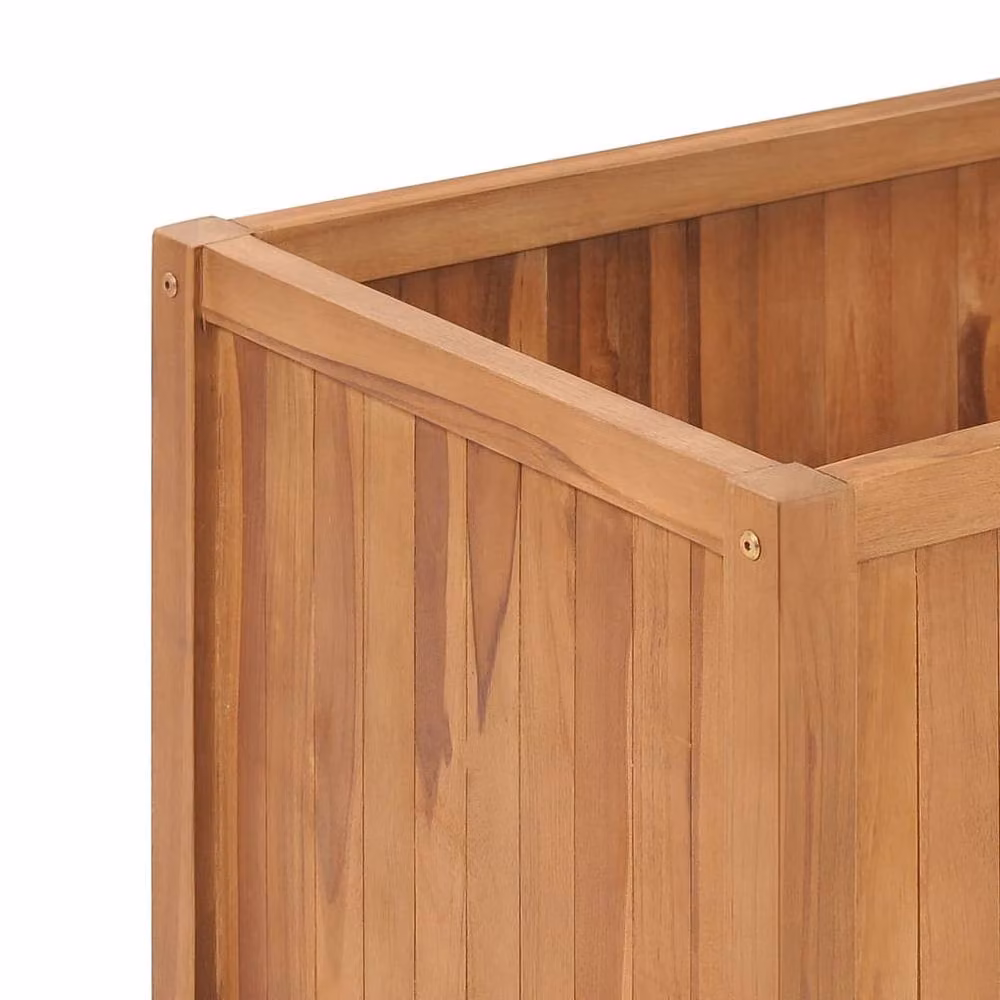 Berkfield Home Garden Raised Bed in Brown Solid Teak Wood, W/D/H: 150 x 50 x 70 cm – 3