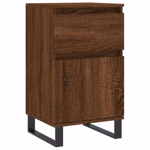 vidaXL Set of 2 Industrial Sideboards in Brown Oak, W/D/H: 40 x 35 x 70 cm – 6