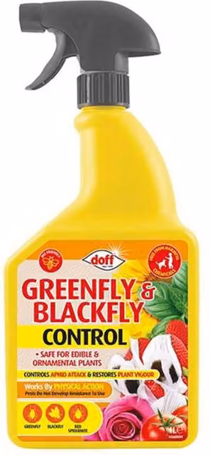 Doff Yellow Insect Pest Control Spray for Vegetable and Ornamental Gardens, 1 l
