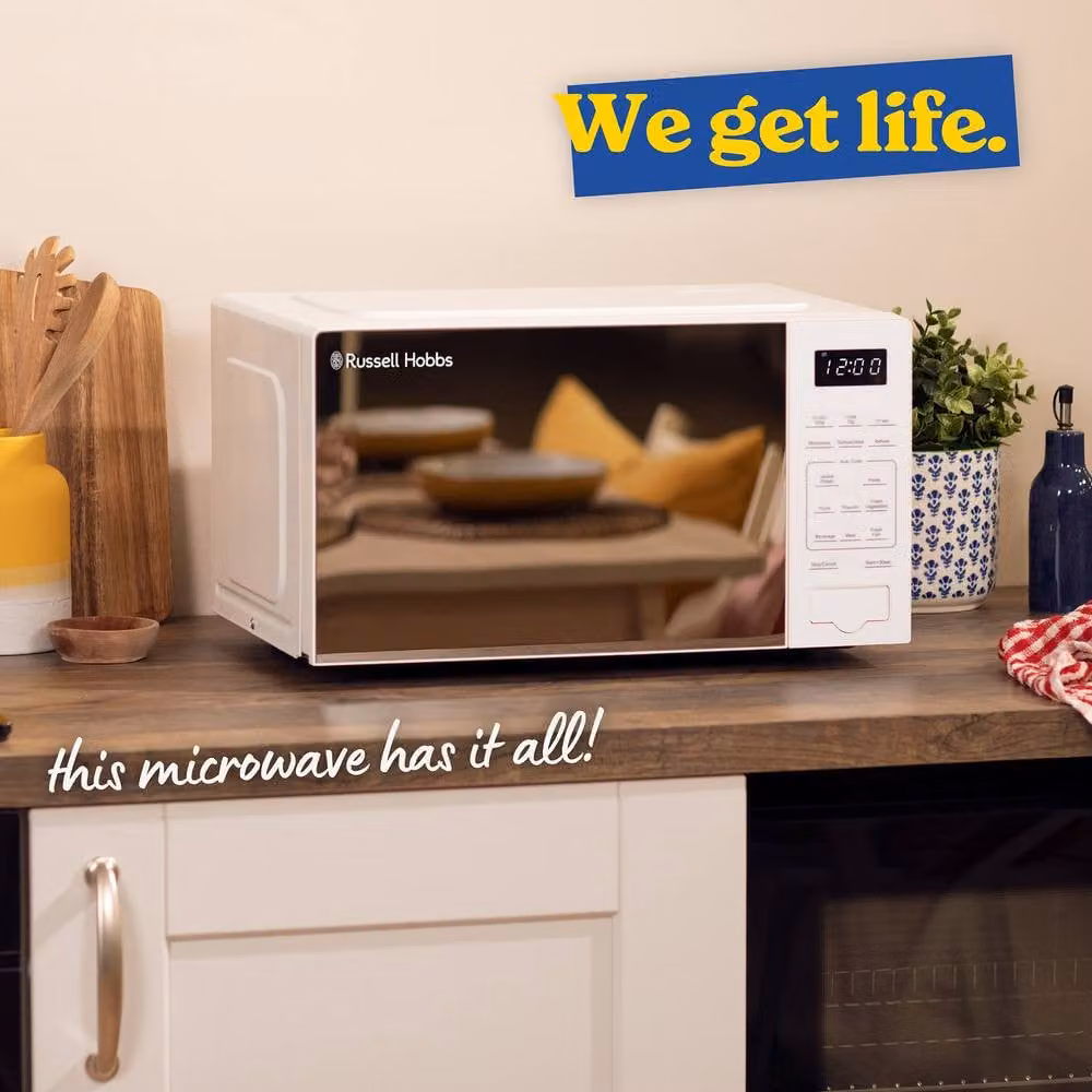 Russell Hobbs RHMT2005-M Digital Solo Microwave, 20L, 800W, White – 4