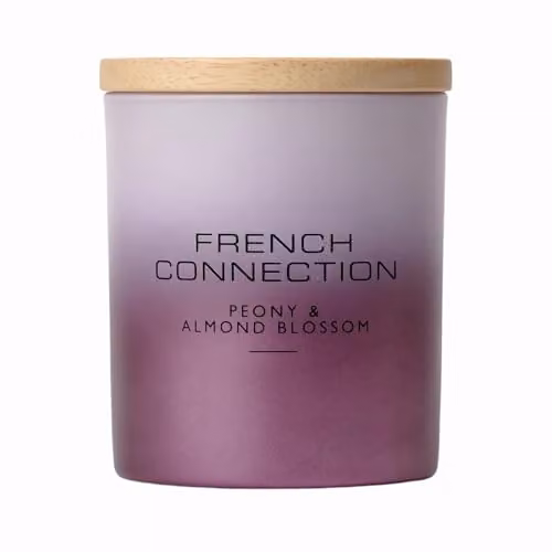 French Connection Ombre Collection Scented Jar Candle, Brown, Purple and Grey, 213g