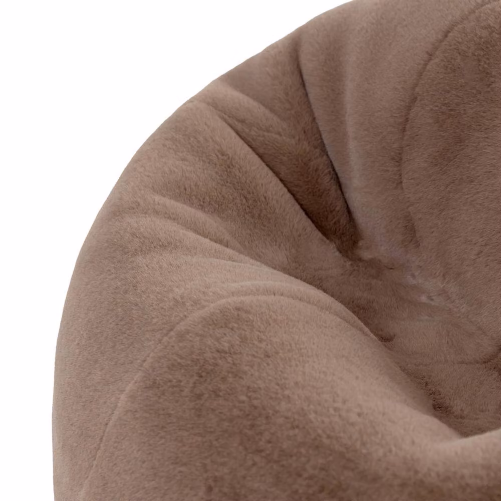 icon Kingston Classic Faux Fur Dome Bean Bag in Brown – 4