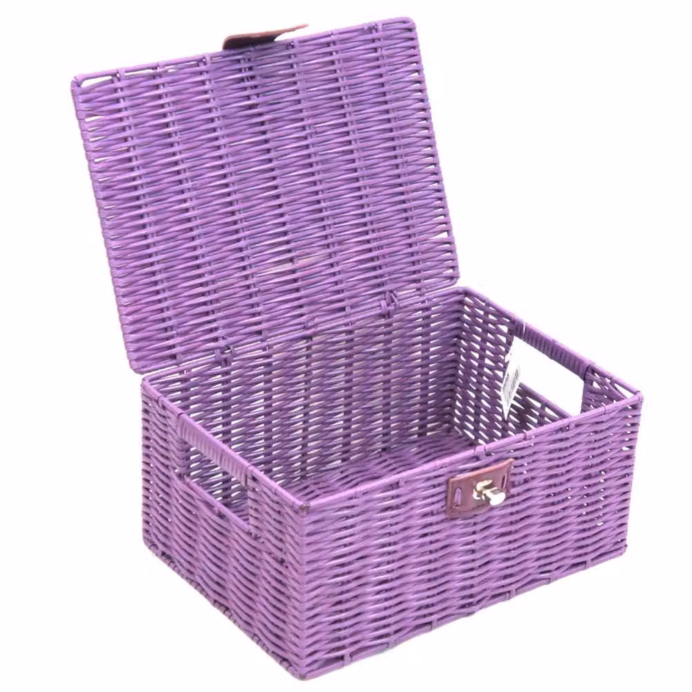 Nordara Purple Resin Storage Basket Set of 3 – 2