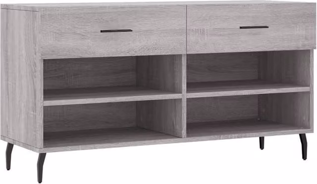 Berkfield Home Grey Sonoma Shoe Bench W/D/H: 102 x 35 x 55 cm – 1