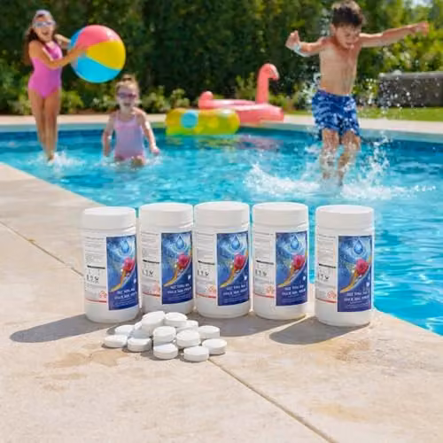 SHATCHI 4 in 1 Multifunctional Slow Release Chlorine Disinfection Tablets, 5 kg (250 x 20g) – 2