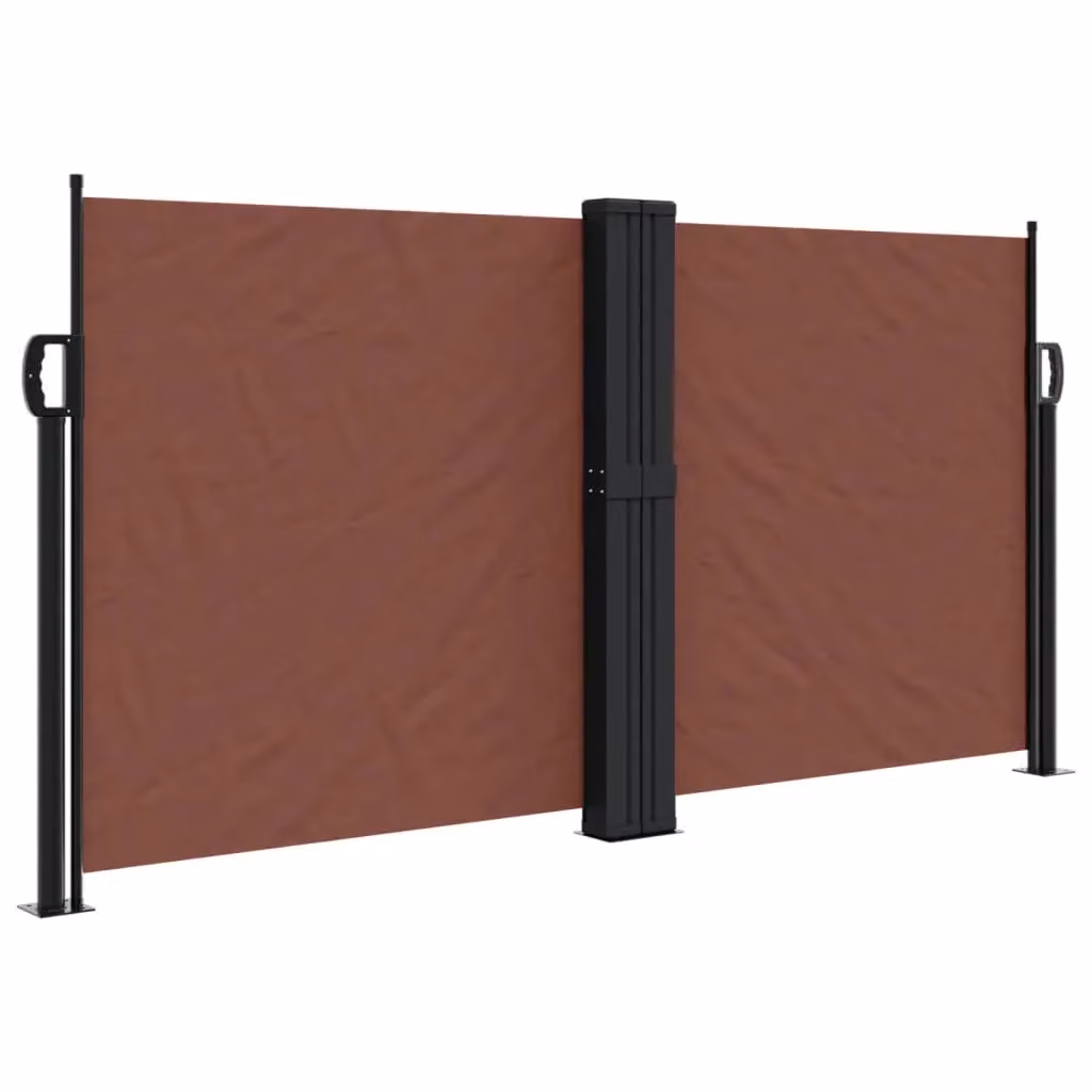 Berkfield Home Retractable Side Awning in Brown, W/H: 120 x 1200 cm – 2