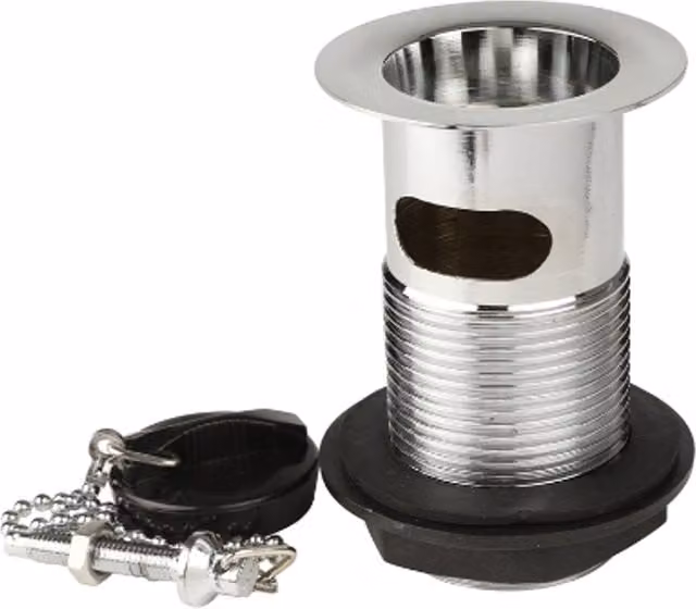 Thomas Dudley 1.1/4 inch Slotted Basin Waste in Silver Chrome