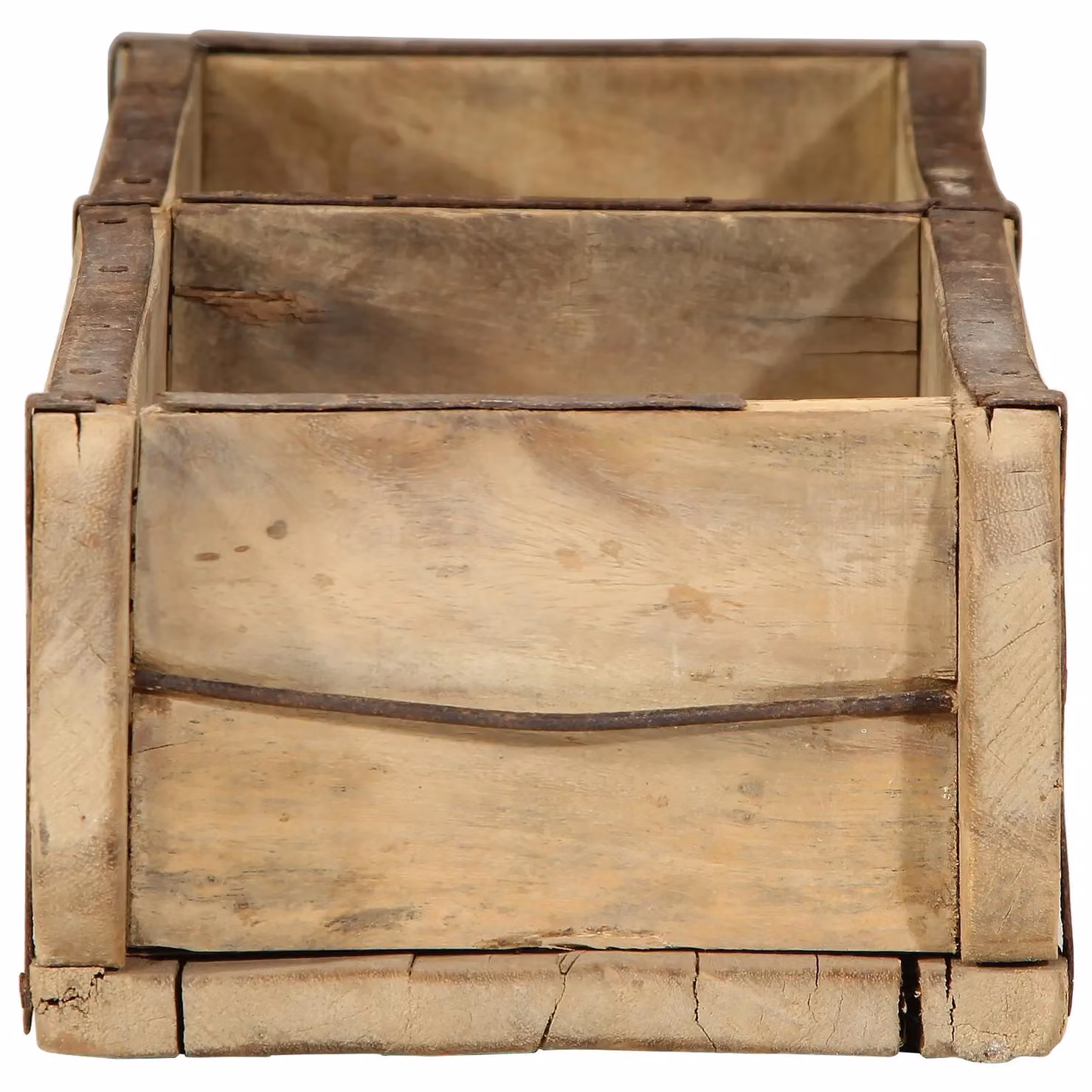 Berkfield Home Set of 4 Reclaimed Solid Wood Trays in Beige, W/D/H: 15 x 5 x 9 cm – 3