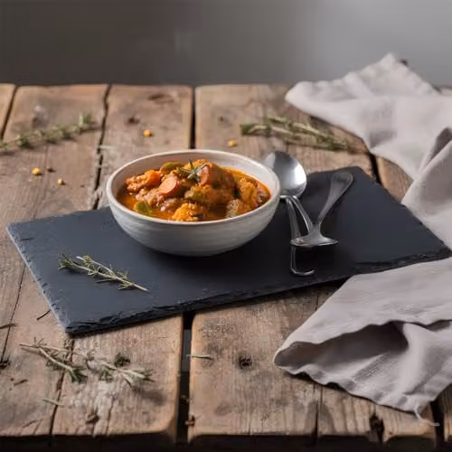 Argon Tableware Natural Slate Serving Board in Grey, W: 25 cm, D: 13 cm – 6