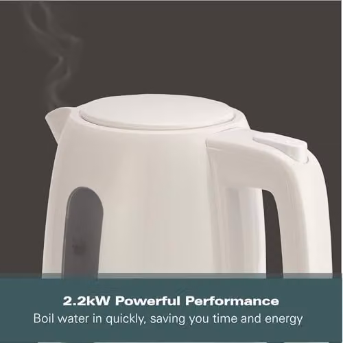 Hamilton Beach Compact Electric Kettle, 1L, White – 3