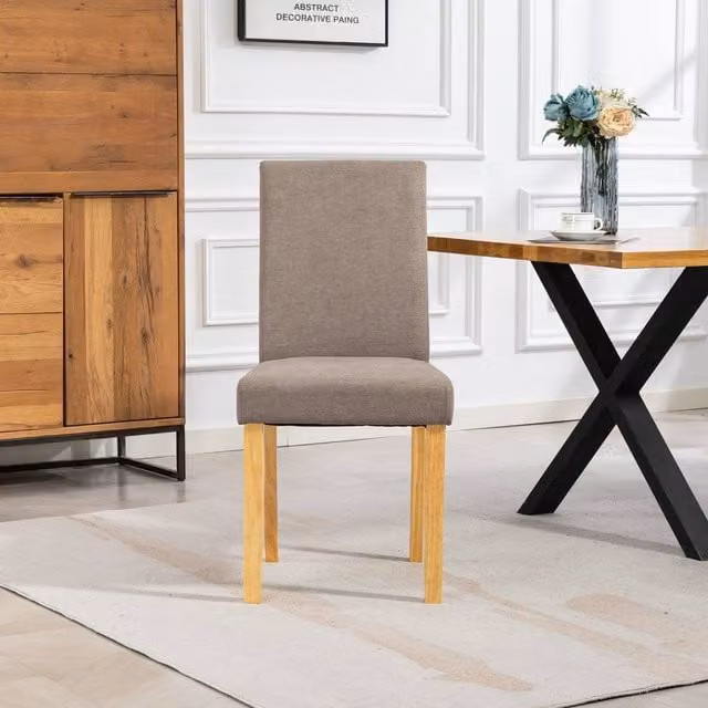 Artemis Home Almont Fabric Dining Chairs, Set of 2, Brown