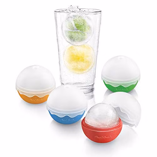 Final Touch Set of 4 Multicolour Silicone Round Ice Balls