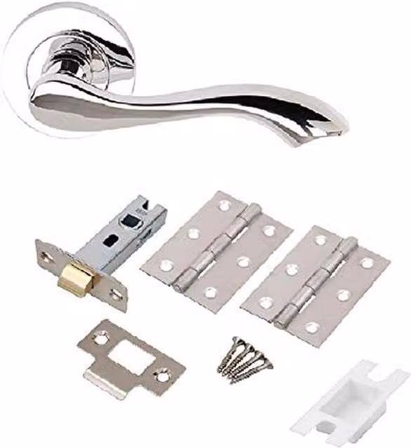 Golden Grace Door Handles in Chrome