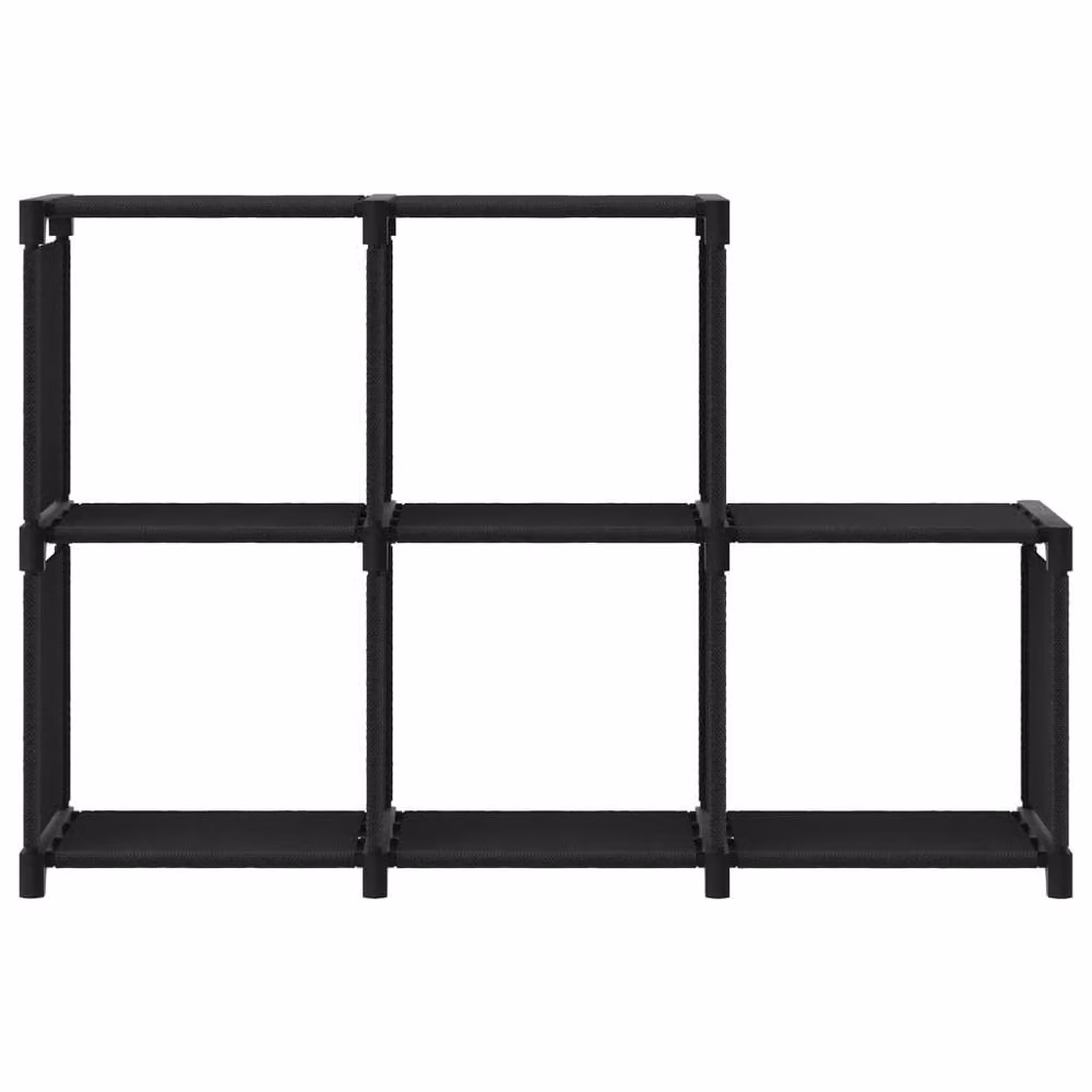 Berkfield Home Modern 5-Cube Display Shelf, Black, W/D/H: 103 x 30 x 72.5 cm – 3