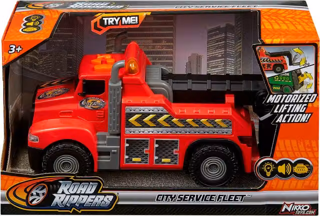 Nikko Red RC Car City Service Fleet Battery Operated Vehicle