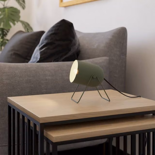 Eglo Tilston Minimalist Metal Desk Lamp, Green – 1