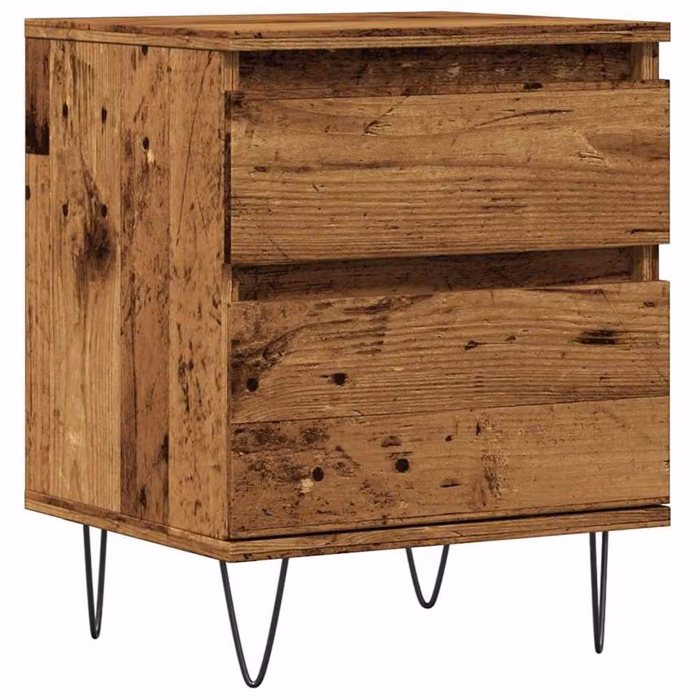 Berkfield Home Modern Bedside Cabinet in Brown, W/D/H: 40 x 35 x 50 cm – 3