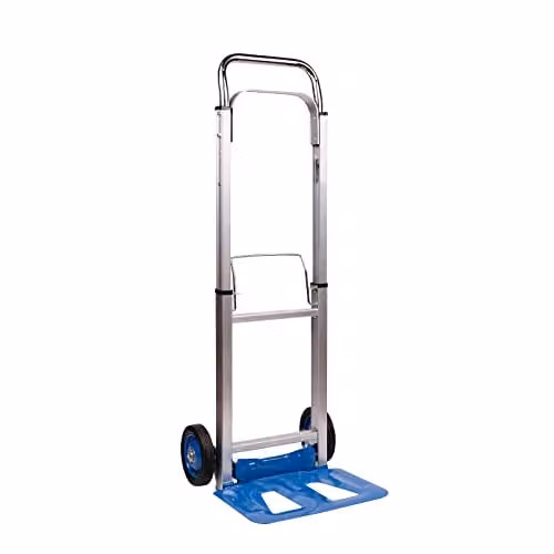 Neo Heavy Duty Aluminium Folding Sack Trolley Hand Truck in Blue with Extendable Handle (100 kg) – 1