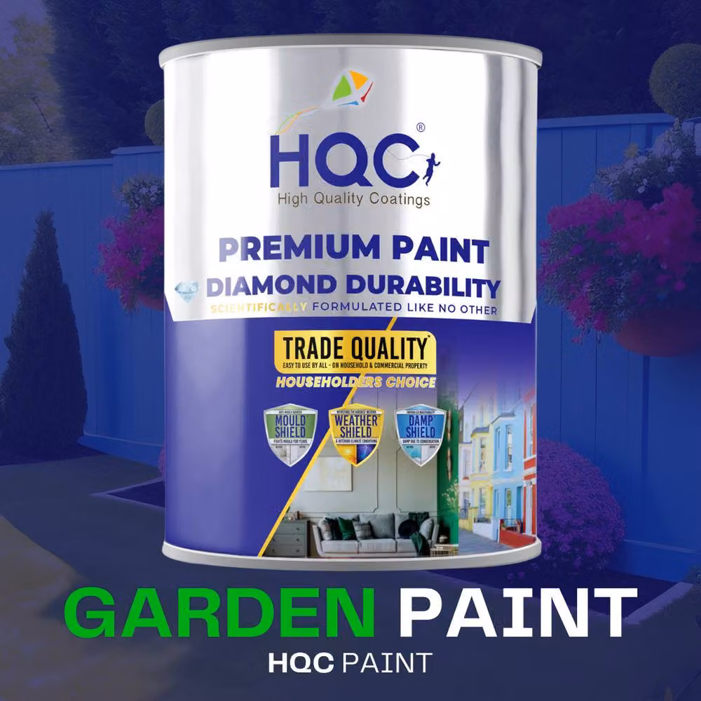 HQC PAINTS Weatherproof Water-Based Garden Paint in Brown, 20 l – 2