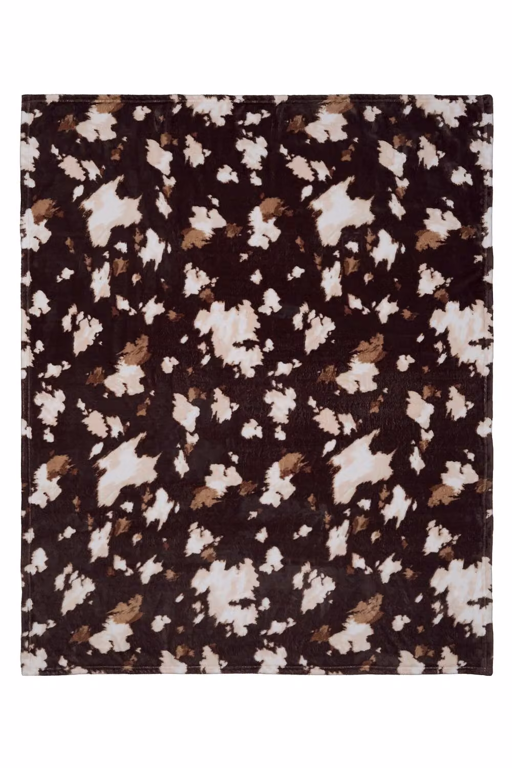 Fusion Cow Print Super Soft Fleece Throw in Brown, W/D: 120 x 150 cm – 2