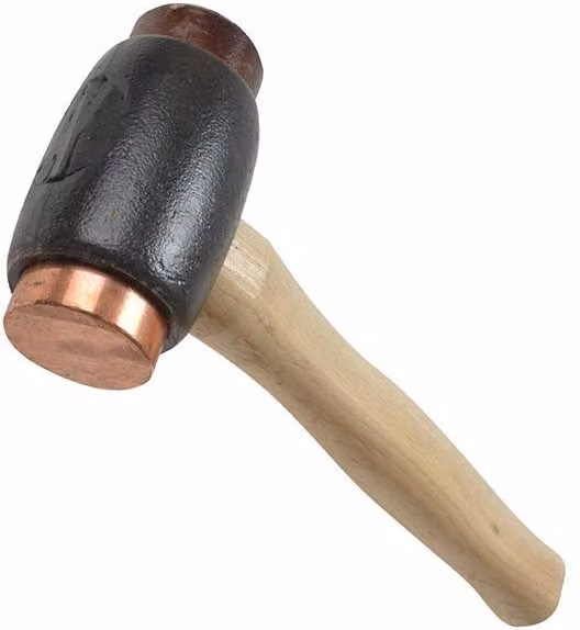 Thor Copper Hide Hammer with Wood Handle in Copper and Multicolour