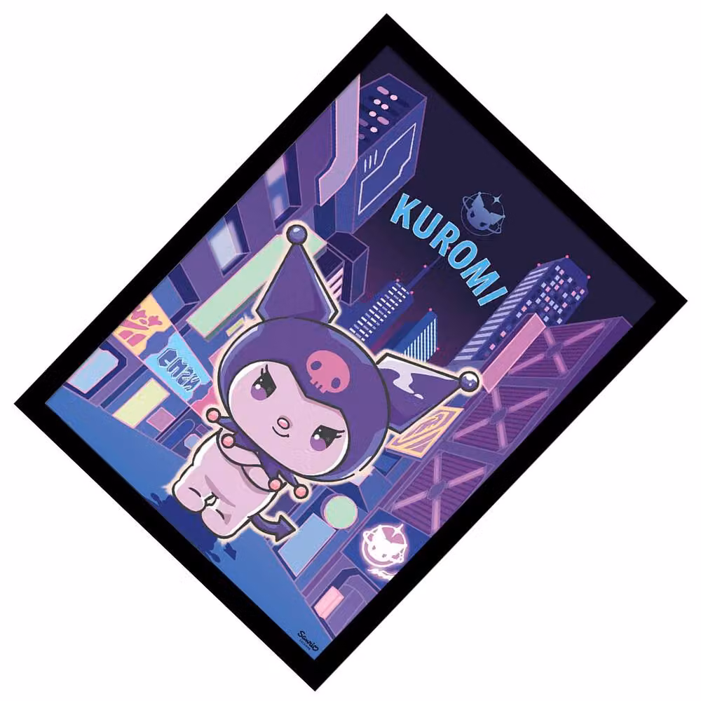 Sanrio Ambition Multicolour and Purple Framed Graphic Paper Poster – 2