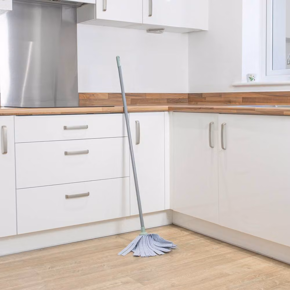 JVL Synthetic String Floor Mop in Grey and Green – 2