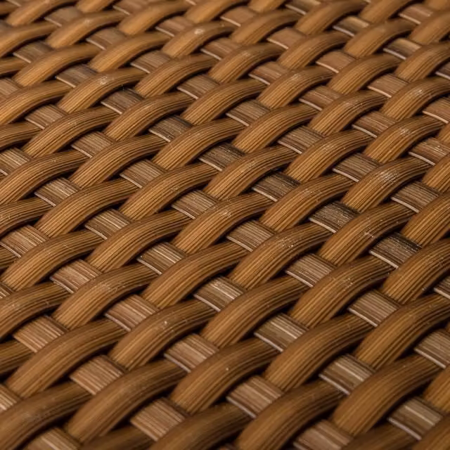 RattanArt Brown Artificial Poly Rattan Woven Privacy Screen Mat