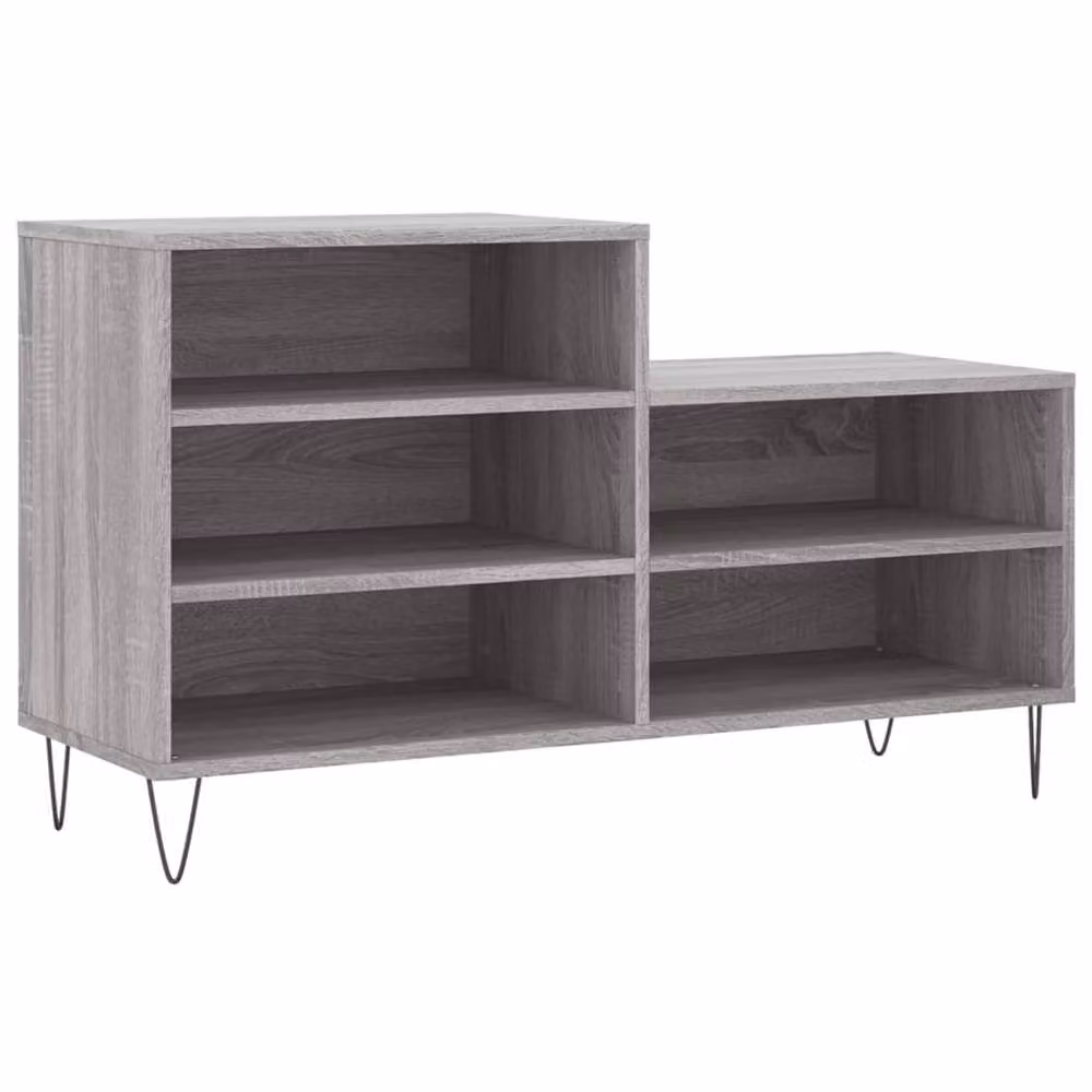 Berkfield Home Grey Sonoma Shoe Cabinet W: 102 cm, D: 36 cm, H: 60 cm – 3