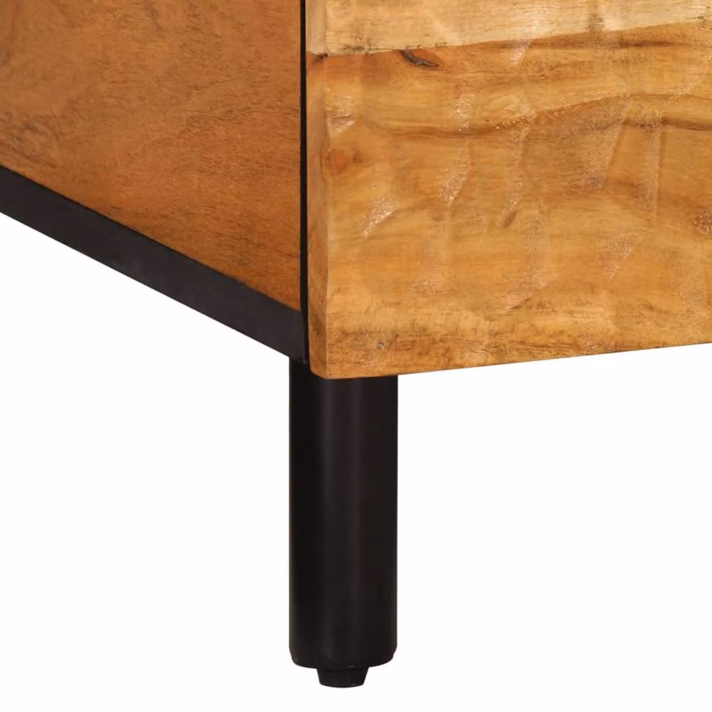 Berkfield Home Acacia Wood Coffee Table in Brown, W/D/H: 80 x 50 x 40 cm – 7