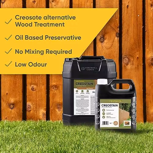 Postsaver Creocote Oil-Based Wood Treatment and Preserver, Brown, 8 litres – 5