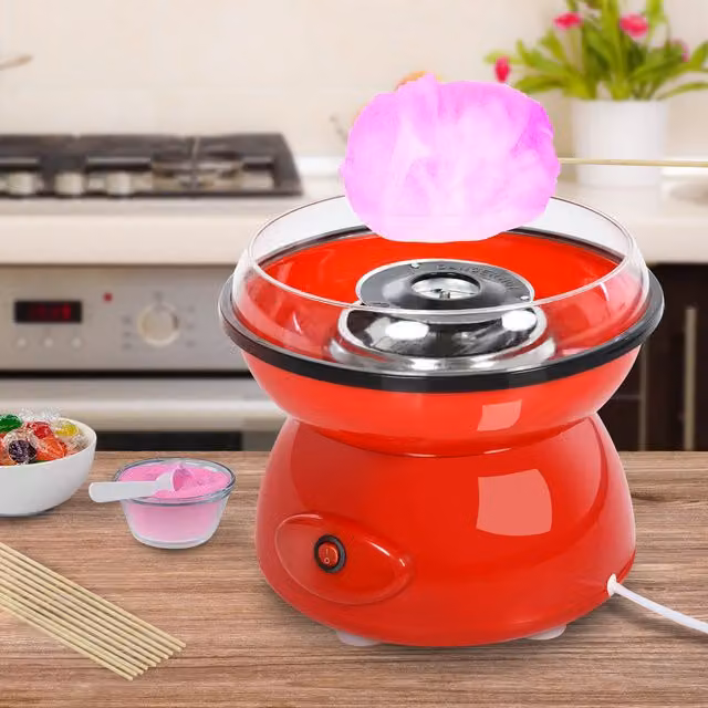 HOMCOM Electric Candyfloss Machine in Red