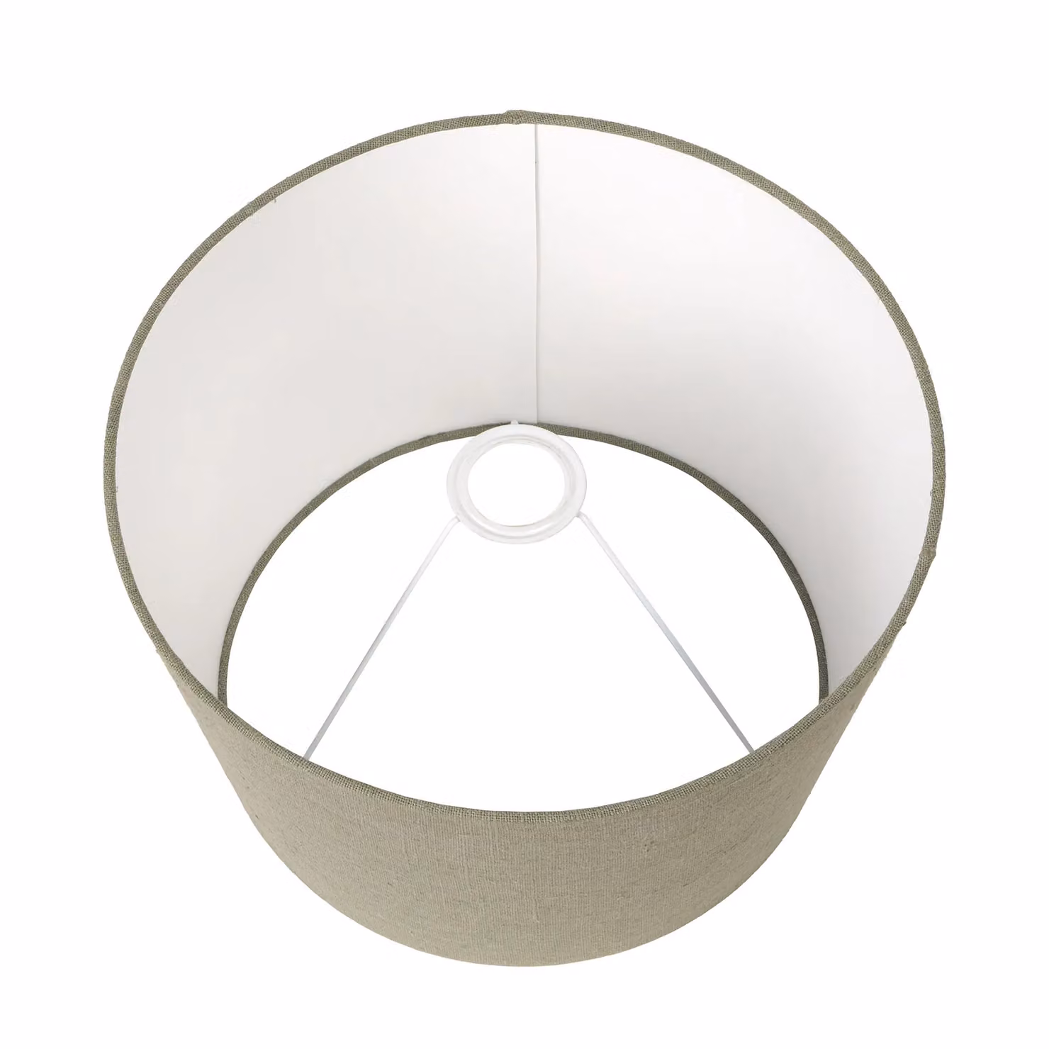 Ruma Sage Green Linen Tapered Table Lamp Shade, Diameter: 40.64 cm – 2