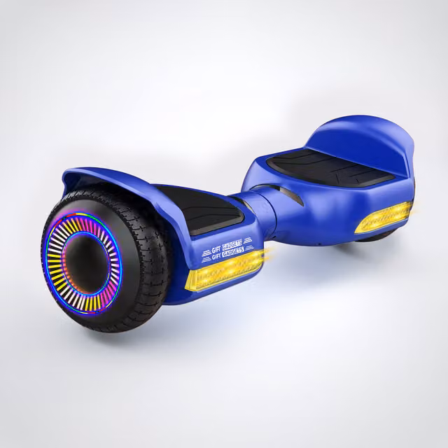 Gift Gadgets G1 Lite Self Balancing Hoverboard Scooter with Bluetooth and LED Lights in Azure Blue
