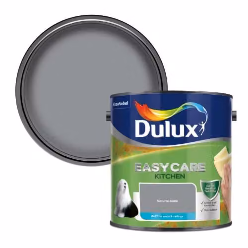 Dulux Matt Dispersion Paint, Grey, 2.5L