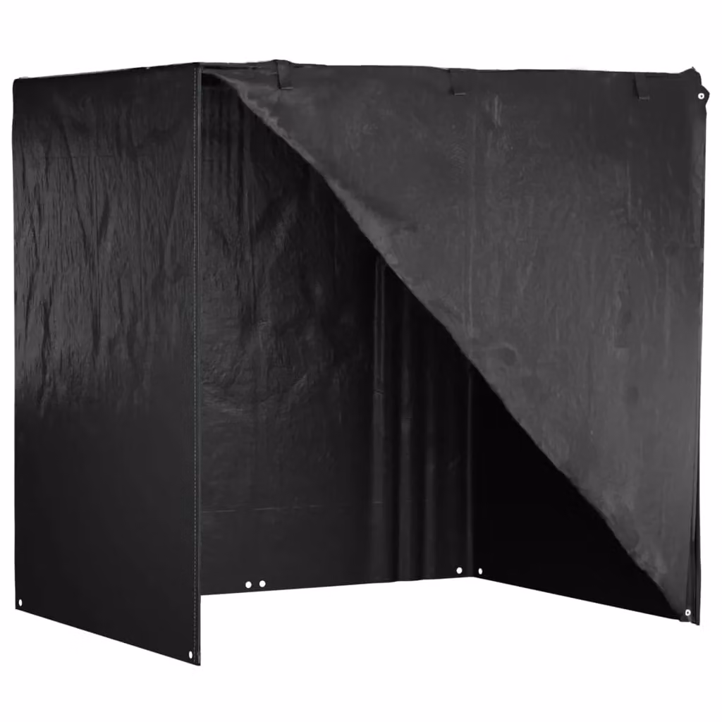 Berkfield Home Water-Repellent Swing Bench Covers, 2 Pack, Black, W/D/H: 220 x 177 x 220 cm – 2