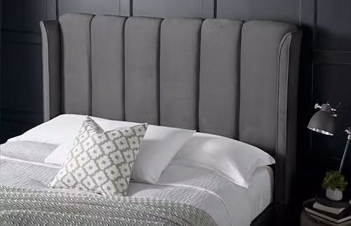 Bedmaster Aurora Grey Velvet Ottoman Storage Bed, W/D/H: 180 x 200 x 173 cm – 2