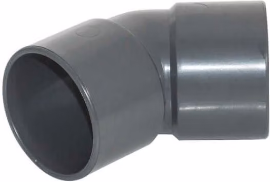 FloPlast Solvent Weld Swivel Waste Bend, 45 Degree, Anthracite Grey