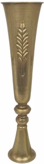 KDMD Antique Gold Metal Table Centre Vase, Height: 60 cm – 1