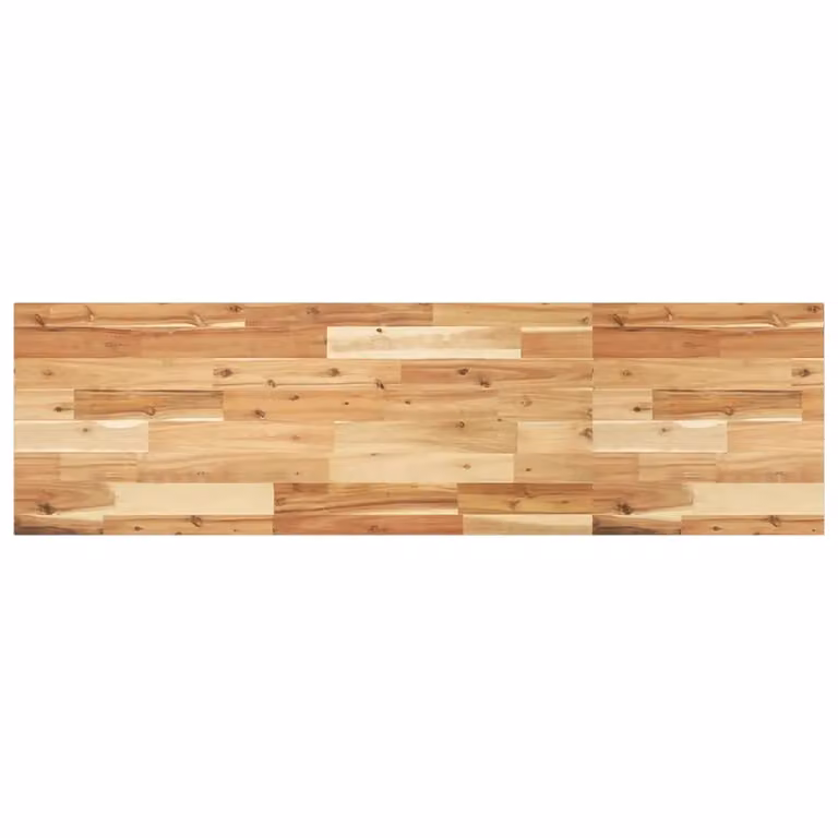Berkfield Home Oil Finished Solid Wood Acacia Floating Shelf, Brown, W/D/H: 140 x 40 x 2 cm