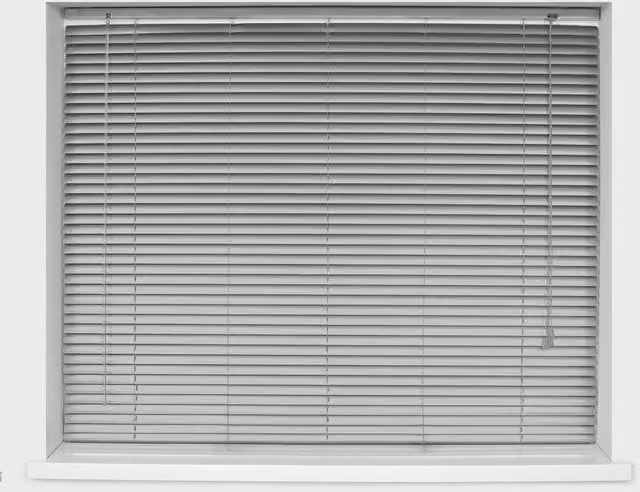 Caecus 25mm Aluminium Venetian Blind in Silver, W: 180 cm, H: 150 cm